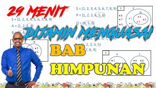 29 MENIT DIJAMIN ANDA MENGUASAI BAB HIMPUNAN [upl. by Annaillil]