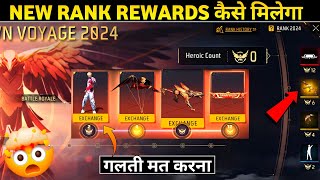 DAWN VOYAGE 2024 EVENT FREE FIRE  NEW RANK SEASON REWARDS KAISE MILEGA  FREE FIRE NEW EVENT [upl. by Aivato]