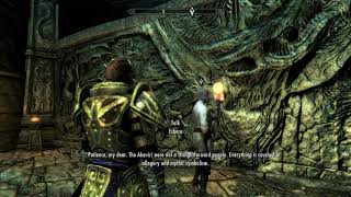 Skyrim Special Edition  Alduins Wall Sky Haven Temple Learn The Secret of Alduins Wall Esbern [upl. by Petigny]