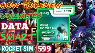 HOW TO RENEW RELOAD ROCKET SIM UNLIMITED DATA 599complete tutorial 2022 [upl. by Nicolella]