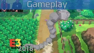 Pokémon Lets Go Pikachu  E3 2018 Gameplay HD [upl. by Herculie]