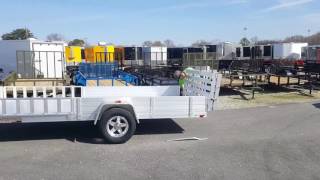 Smart car load on aluma 8114 sr aluminum trailer [upl. by Mattie]