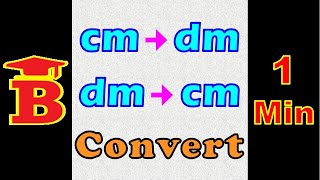 cm to dm dm to cm Conversion [upl. by Cynthla]