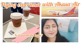 Honest review of Akasa Air  Travelling in Business class honestreview akasaair flightexperience [upl. by Aeet]