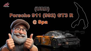 Assetto Corsa  POV  URD Porsche 911 992 GT3 R  Spa [upl. by Tansy205]