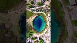 The eye of the Earth  Cetina River Source Croatia [upl. by Ayerf712]