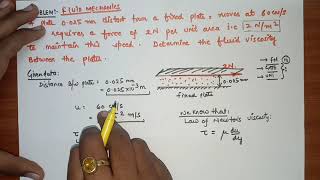 4 VISCOSITY NUMERICAL PROBLEM No1  TECHNICAL CLASSES  IN HINDI [upl. by Yelsnya]