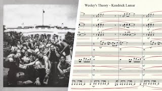 Wesleys Theory  Kendrick Lamar Sheet Music [upl. by Asuncion]