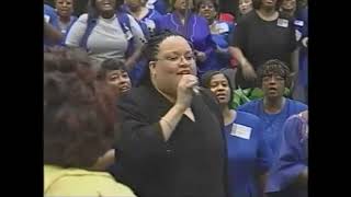 FULL VERSION He Lives Melonie Daniels GMWA Women of Worship 2000 Check Out The Choir Director [upl. by Atterrol]