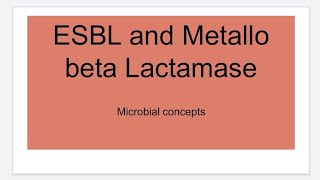 ESBLs and MBL Metallobeta lactamase  Microbiology [upl. by Laflam]