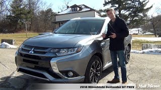 Review 2018 Mitsubishi Outlander GT Plugin Hybrid  The Affordable PHEV Crossover [upl. by Ytissahc]