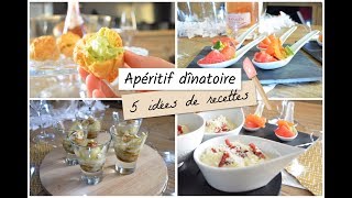 APÉRITIF DÎNATOIRE  5 idées de recettes [upl. by Ragg559]