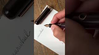 Nahvalur Nautilus Stylophora Berry fountain pen  first look [upl. by Simdars]