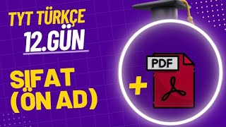 12 SIFATLAR  21 Günde TYT Türkçe Kampı [upl. by Matthews]