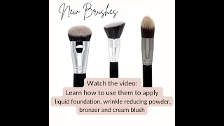 Apply liquid foundation wrinklereducing powder bronzer and cream blush with these three brushes [upl. by Eikceb]