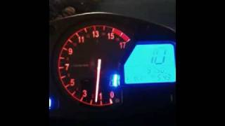 2008 CBR600RR Gear Indicator and Gauge Color Mod [upl. by Craggie]