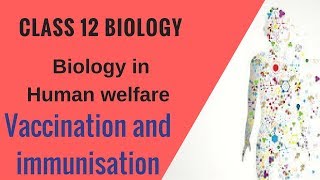 Biology in Human welfare For Class 12  Vaccination and immunisation [upl. by Etaner102]