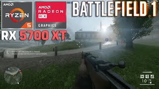 Battlefield 1  RX 5700 XT  Ryzen 5 5600G  1080p Ultra Settings [upl. by Eidna326]