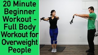 Beginner Resistance Band Workout  Workout for Overweight people  Low Impact Workout [upl. by Domash]