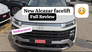 New Alcazar facelift 2024 Top model walkaround  7 seater SUV  Detailed review comfort car [upl. by Rednirah]