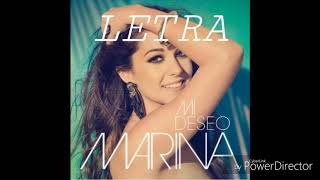 Marina Mi Deseo LETRA Lyric [upl. by Ailsun]