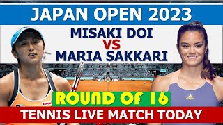 Maria Sakkari vs Misaki Doi  Japan Open 2023  wta match [upl. by Moclam]