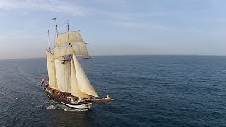 Tall ship Three Masted Top Sail Schooner Oosterschelde [upl. by Elamrej]