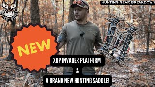 XOP INVADER SADDLE PLATFORM amp THE NEWEST SADDLE ON THE MARKET HUNTING GEAR REVIEW [upl. by Mervin773]