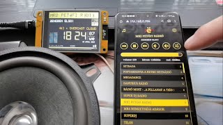 yoRadio on ESP322432s028  internet radio player  webradio player [upl. by Effie82]