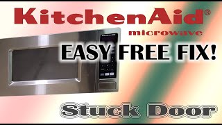 Microwave stuck door does not open [upl. by Keel]