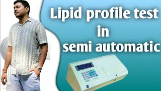 Lipid profile test  in erba chem 5  semi automatic machine pathology test [upl. by Thetis]