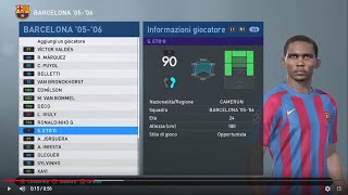 PES 2019 FC Barcelona 20052006 PS4 [upl. by Nileuqcaj]