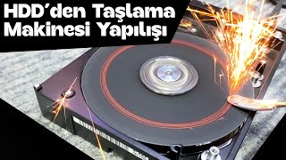 HDD’ den Taşlama Makinesi Yapılışı hdd zımpara bilgisayar [upl. by Notnroht]