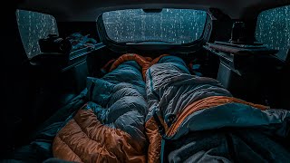 10 Hours ⚡️ Rain Sound On Window Car with Thunder SoundsㅣSleep Study and Relaxation Meditation [upl. by Mowbray684]