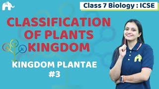 Classification of Plants Kingdom Class 7 ICSE Biology Chapter 2  Selina  Kingdom Plantae 3 [upl. by Clywd]