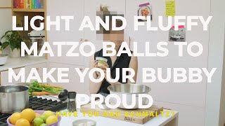 Fluffy amp Light Matzo Balls Bite Sized Video [upl. by Naeloj861]