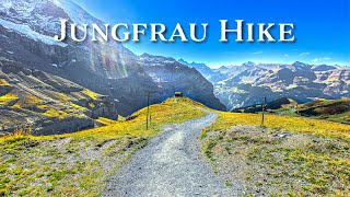 Hiking from Eigergletscher to Kleine Scheidegg 🇨🇭 Jungfrau Region 4K [upl. by Eversole]