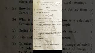 PHYSICAL CHEMISTRY BSc 4th SEM QUESTION PAPER 31 MAY 2024  KURUKSHETRA UNIVERSITY KUK [upl. by Chellman]