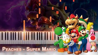 Peaches Piano Super Mario Bro [upl. by Hacim]