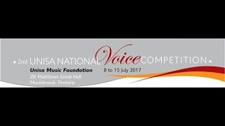 2nd Unisa National Voice Competition 15 July 2017 Classical Palesa Malieloa and Cecilia Rangwanasha [upl. by Darsie]