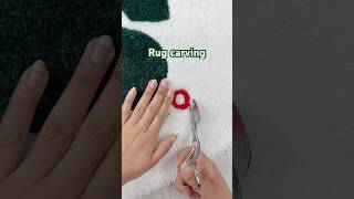 Carving ASMR 🎧 tufting rugtufting processvideo handmade asmr satisfying satisfyingasmr diy [upl. by Adnirb]