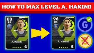 A Hakimi Max Level Training In eFootball 2024  How to Max A Hakimi in efootballpes 2024 [upl. by Aylward233]