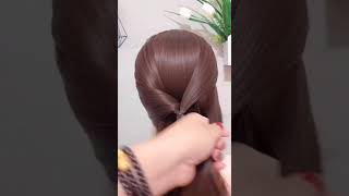 Shorts  Tutorial gaya rambut wanita cara mengikat rambut simpelide gaya rambut [upl. by Atter]