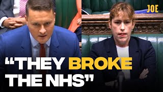 Tory MP rinsed AGAIN by Wes Streeting over state of NHS due to Conservative mismanagement [upl. by Hagi]