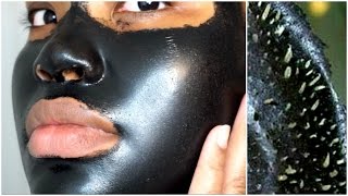 FIRST TIME USING A BLACK PEEL OFF MASK  SHILLS [upl. by Ecirad]