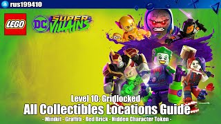 LEGO DC SuperVillains  Level 10 Gridlocked All Collectibles Locations Guide rus199410 [upl. by Hedda]