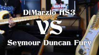 DiMarzio HS3 VS Seymour Duncan Fury  Yngwie Malmsteen pickups [upl. by Elatnahs]