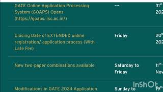 GATE 2024 💯 EXAM ADMIT CARD DECLARE DATE UPDATE 😀 HOW TO DOWNLOAD 🤔 gate gate2024 gateexam [upl. by Aniretak]