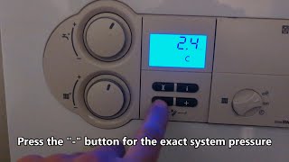 How to lower the pressure on a Vaillant combi boiler [upl. by Brindell]