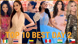 Miss World 2023 TOP 10 BEST IN DAY 2 [upl. by Aneelehs]